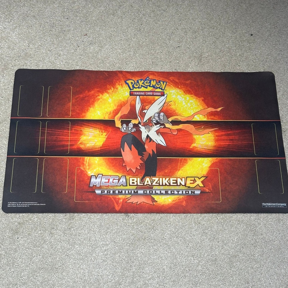Pokemon Mega Blaziken EX Premium Collection Playmat 2015 TCG Card Game Mat
